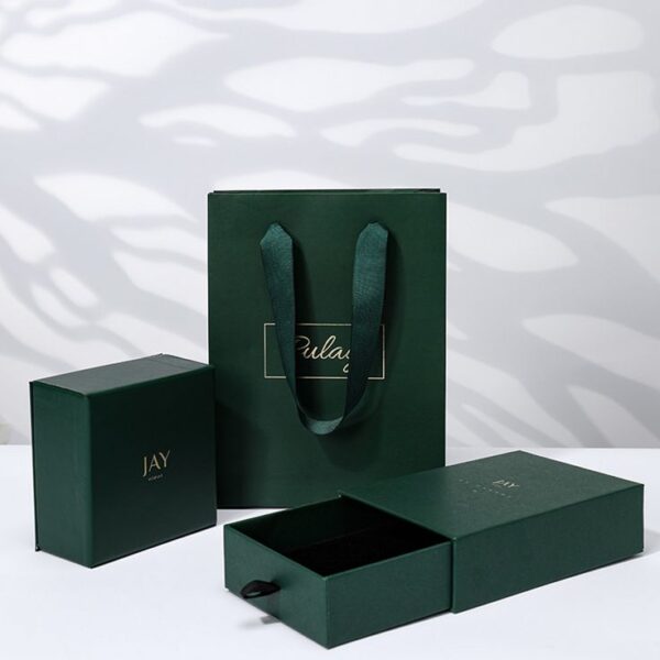500pcs_Jewelry Paper Packaging Bag, Exquisite Drawer Cardboard Box Lot Custom Logo Luxury for Ring