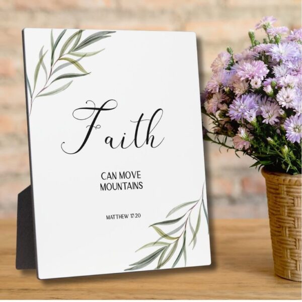 Bible verse Matthew leaves scripture Plaque