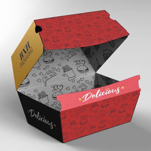 Custom Burger Boxes at Wholesale Prices - Boxes Xpert Hub