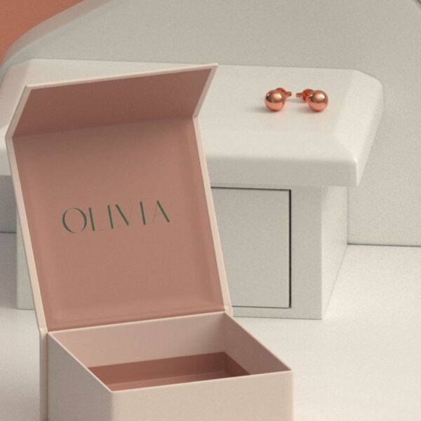 Jewellery logo and brand identity design with 3D mockups