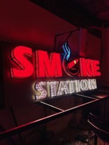 Custom smoke shop sign board with LED channel letters for USA