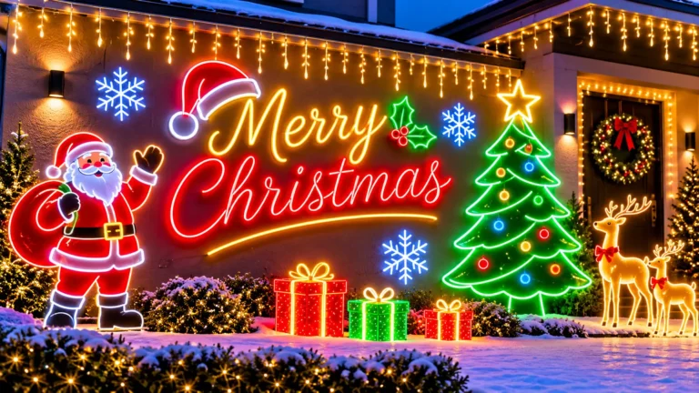 Neon Christmas Lights